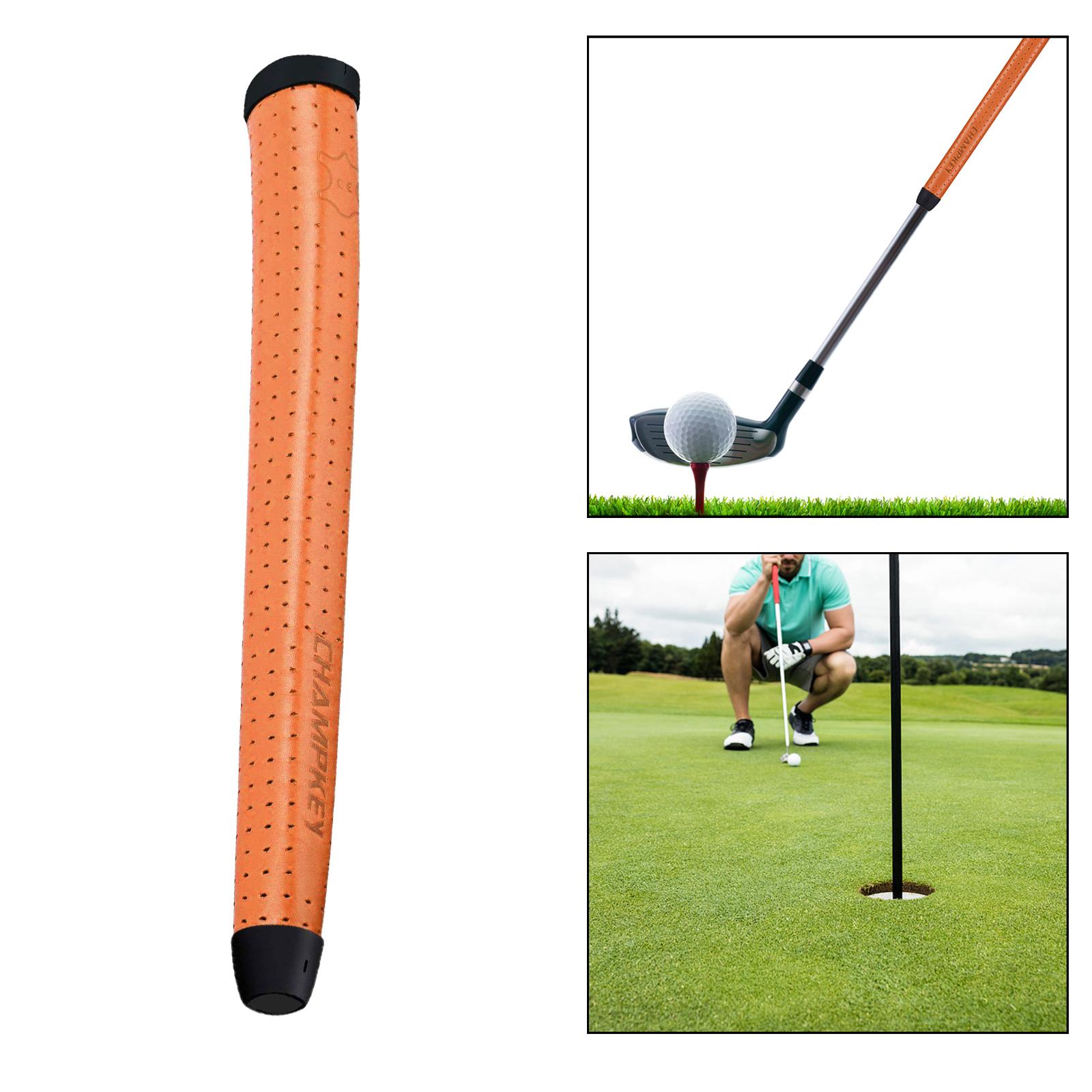 Golf Putter Grip Comfort Leather Lightweight Putter Grip for Golf Training Golf Practice: Orange
