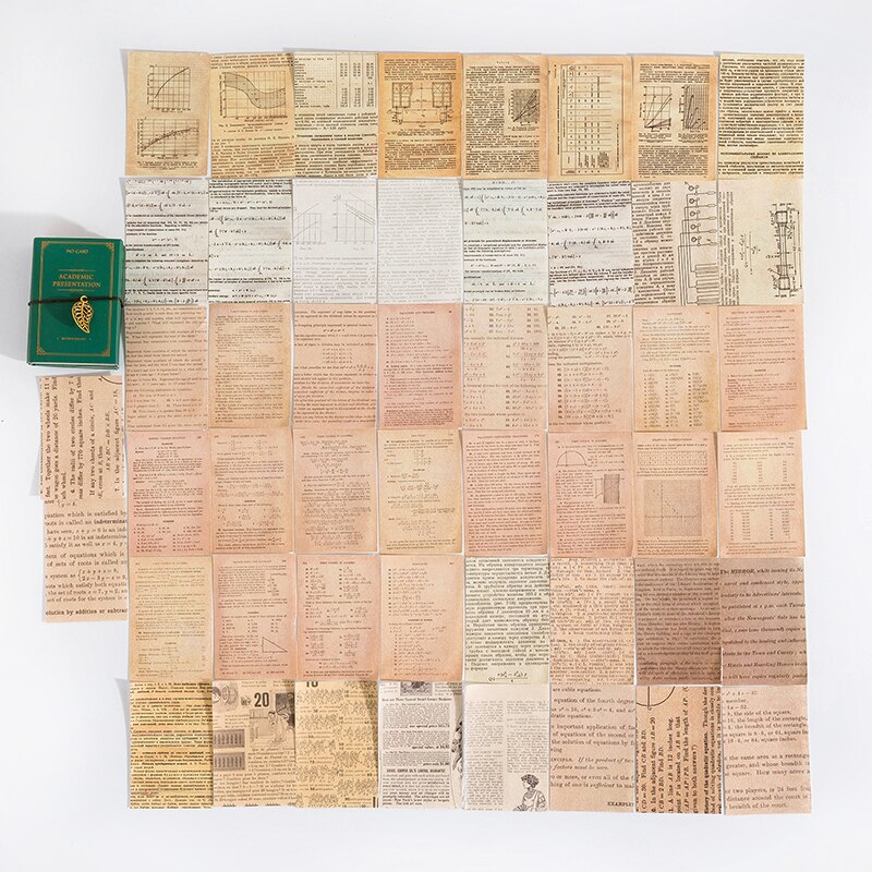 100 hojas de obra maestra de escritor, pequeño libro de recortes, material de decoración diy vintage, marcador de Arte de papel artesanal, papel de origami: 4