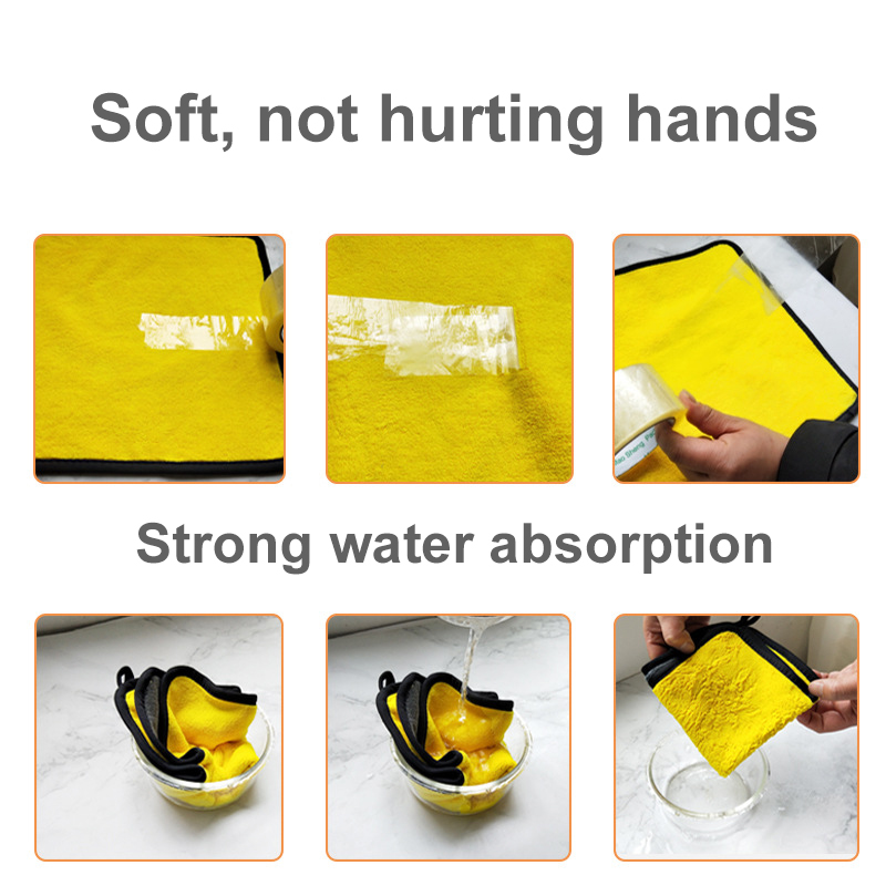 30x30 Cm Car Wash Microfiber Towel Car Cleaning Drying Cloth Hemming Car Care Cloth Detailing Car Wash Towel For Toyota