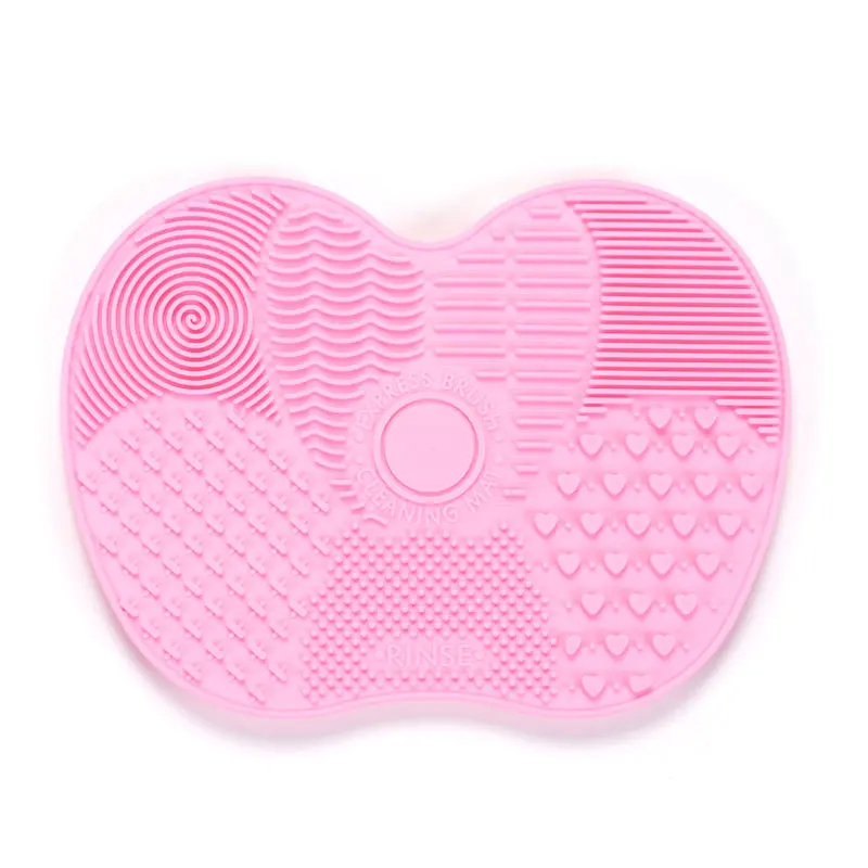 Limpiador de brochas de maquillaje de silicona, cuenco de limpieza de esponjas de polvo plegable, cepillos para sombra de ojos, estera suave de lavado, herramientas de belleza, caja de fregado: Gris