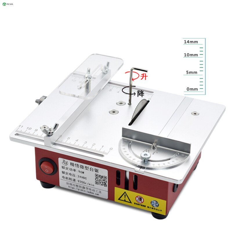 Mini multifunctional table saw PCB small desktop cutting machine diy model woodworking household mini electric saw