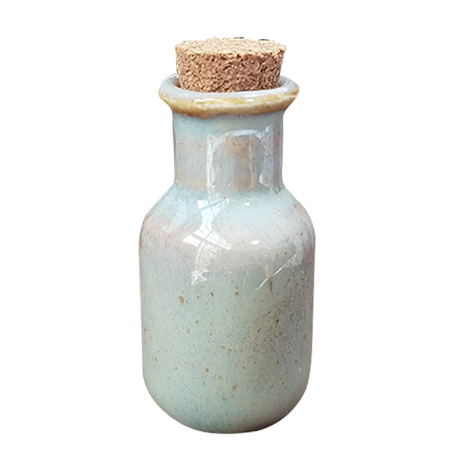 Miniature Tableware Set 1/12 Scale Porcelain Seasoning Jars with Lid Dollhouse Kitchen Accessories for Toy House Decoration: 4.2cm