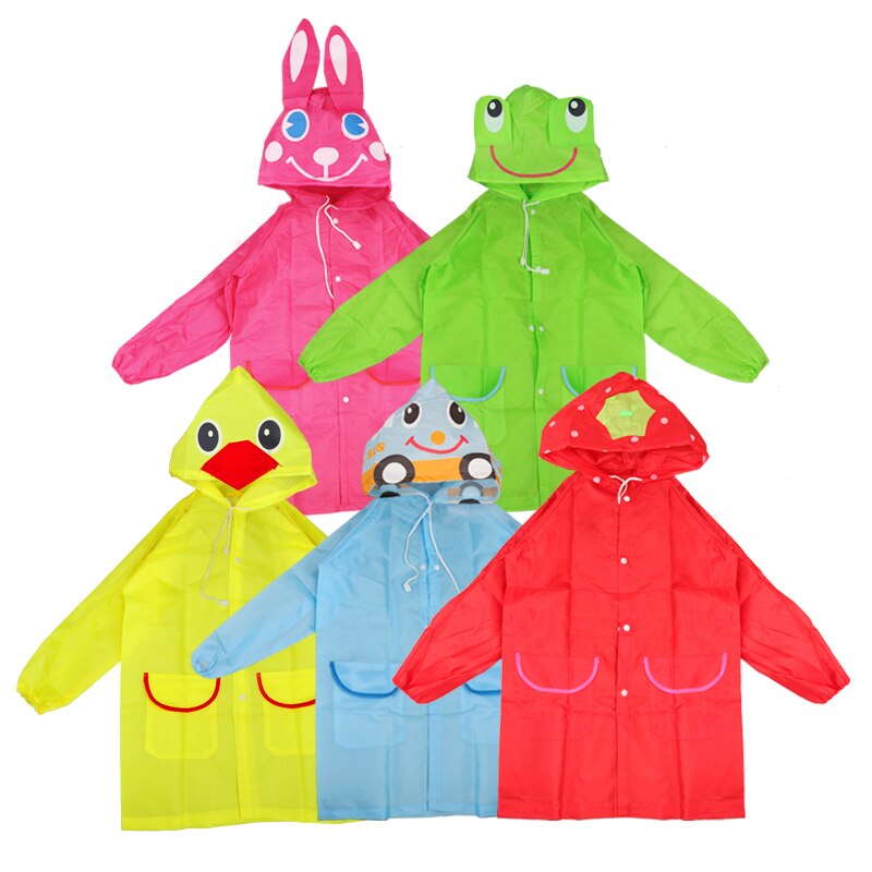 Chubasquero impermeable para niños, abrigo impermeable de estilo Animal de dibujos animados para bebés, impermeable para niños