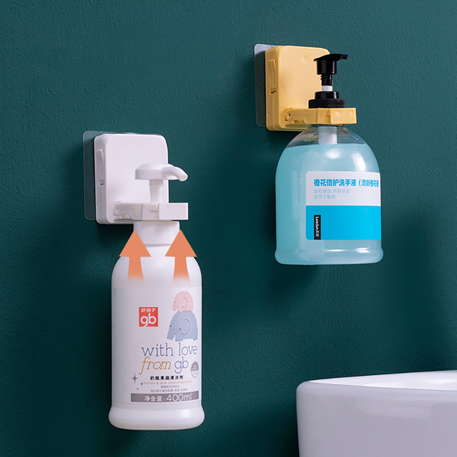 Maat Verstelbaar Fles Hanger Wandmontage Badkamer Hand Zeep Douche Gel Body Lotion Dispenser Fles Houder