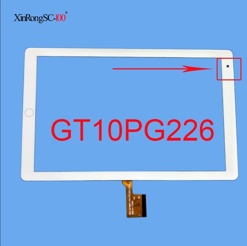 10.1 cal dotykowy dla GT10PG222 SLR GT10PG226 V1.0 SLR tablet dotykowy ekran dotykowy płyta połowy digitizer czujnik: 4