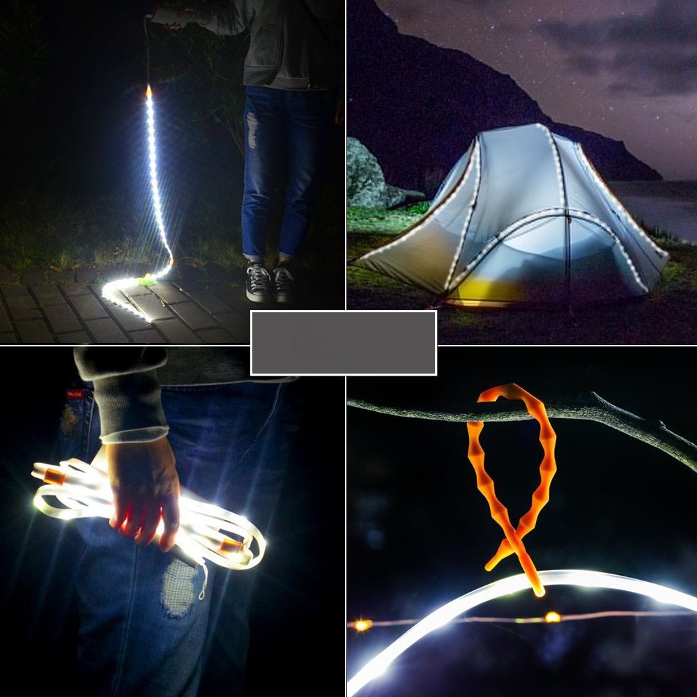 Dsha-Camping Usb Led Light Strip Voor Buiten Actvities Wandelen Rv-Dimbare Schakelaar, Waterdicht, usb Aangedreven String Lights-