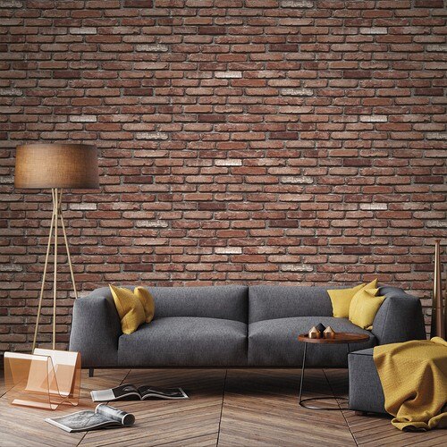 Stone Brick Pattern Wallpaper 9010 (5 M)
