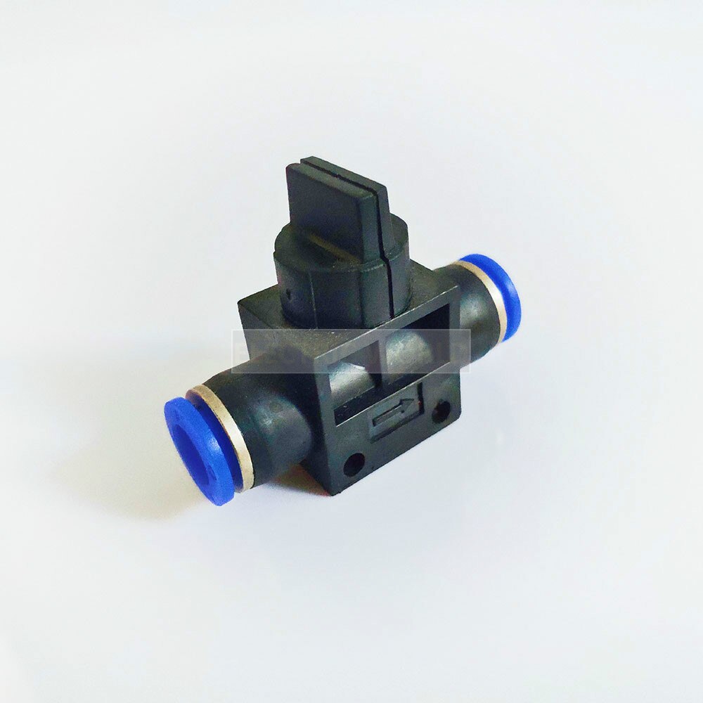 Air Pneumatic Hand Valve Fitting 10mm 8mm 6mm 12mm OD Hose Pipe Tube Push Into Connect T-joint 2-Way Flow Limiting Speed Control