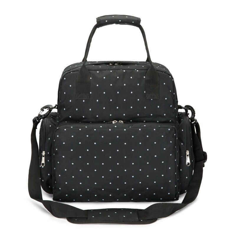 Multi-Functionele Mummie Zak Ce En Cpc Dubbele Certificering Mother 'S Tas Arrivals Baby Rugzak: Black Polkadot Waterproof