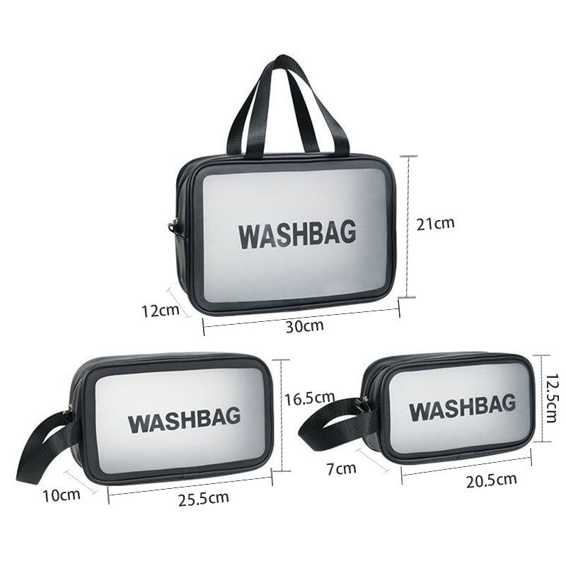 Online Celebrity Makeup Bag INS Large-Capacity Portable Travel Wash Bag Transparent Waterproof Skin Care Storage Box