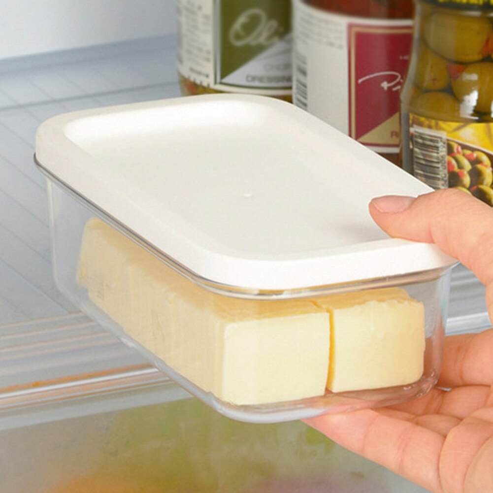 Storage Keeper With Lid Home Food Portable Sealing Rectangle Kitchen Cutting Butter Box Cheese Container Dish