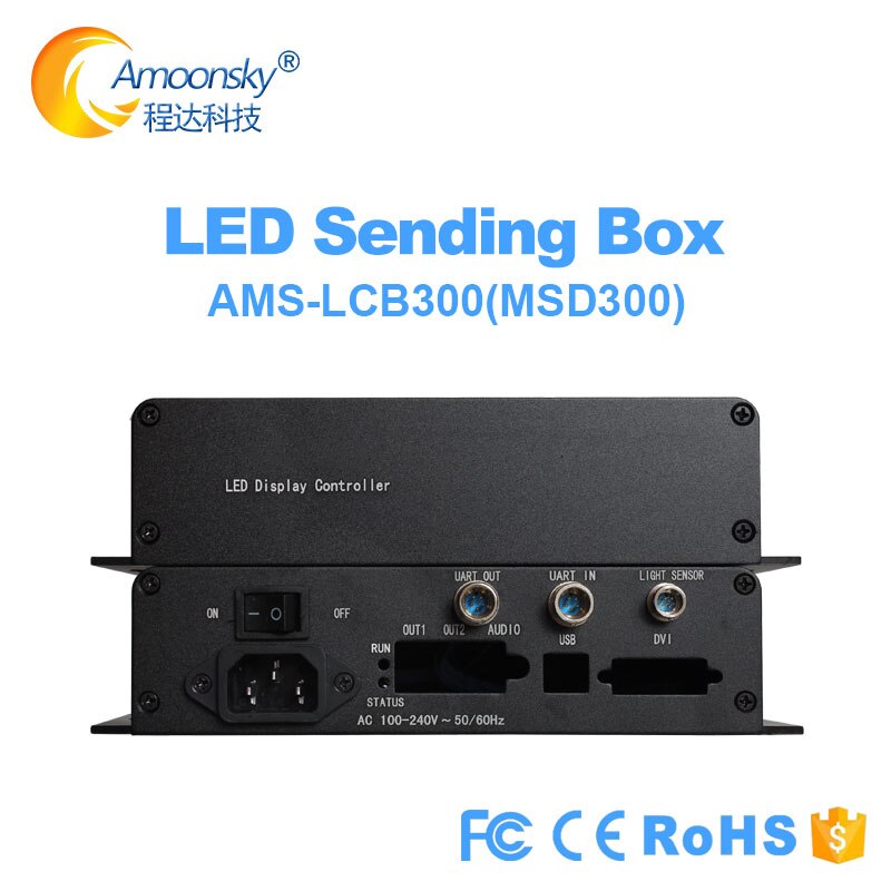 Amoonsky Verzenden Box LCB300 Soortgelijke Nova Mctrl300 Controller Ondersteuning Nova Msd300 Voor Full Color Verhuur Led Wall Panelen