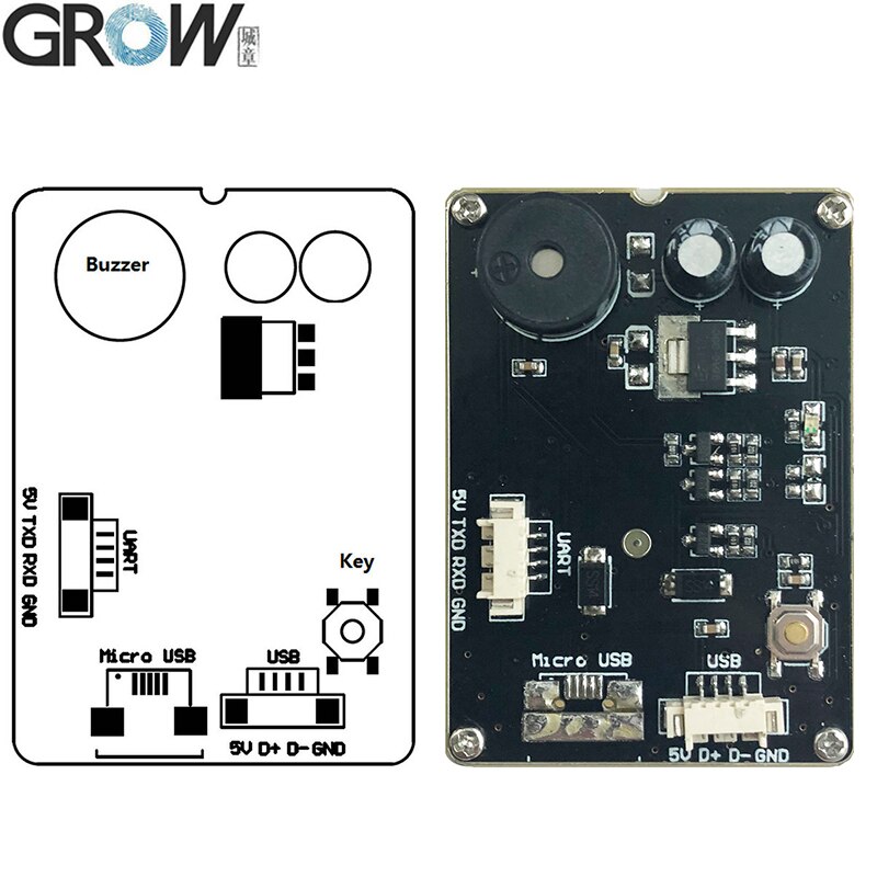 WACHSEN GM72 Günstige Neue Schnittstelle USB/RS232 1D/2D/QR Android Barcode Scanner Leser Modul Für Bus