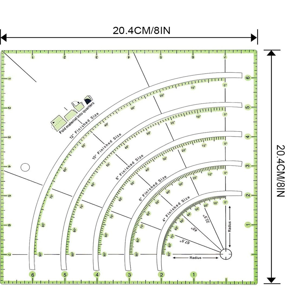 1pc Multifunctional Patchwork Cloth Quilting Ruler for Sewing Accessories Patchwork Tools DIY Sewing Craft Tools