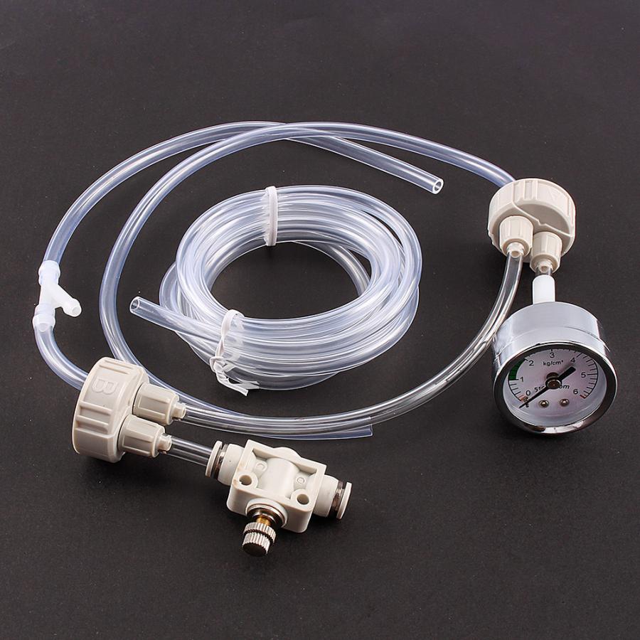 1Set Wit CO2 Controle Diy Aquarium Geplant CO2 Systeem Pro Buis Valve Guage Fles Kit Aanpassing Water Plant