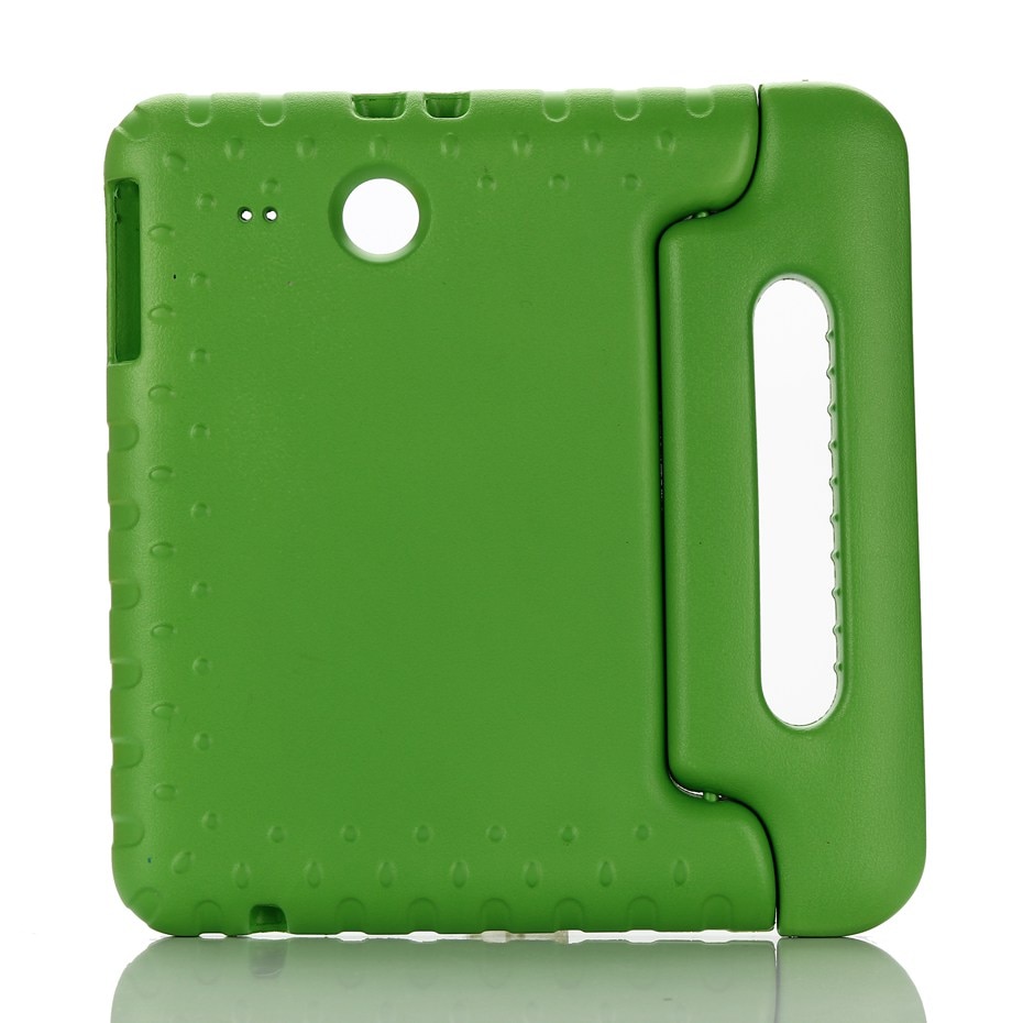 Case Voor Samsung Galaxy Tab E 9.6 T560 T561 Hand-Held Full Body Kids Kinderen Veilig Siliconen Voor SM-T560 tablet Cover: green