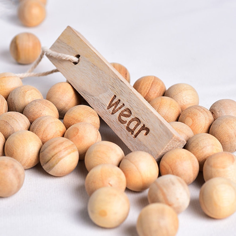 100 Uds Bola de alcanfor Natural práctica bola repelente de insectos para mantas de ropa