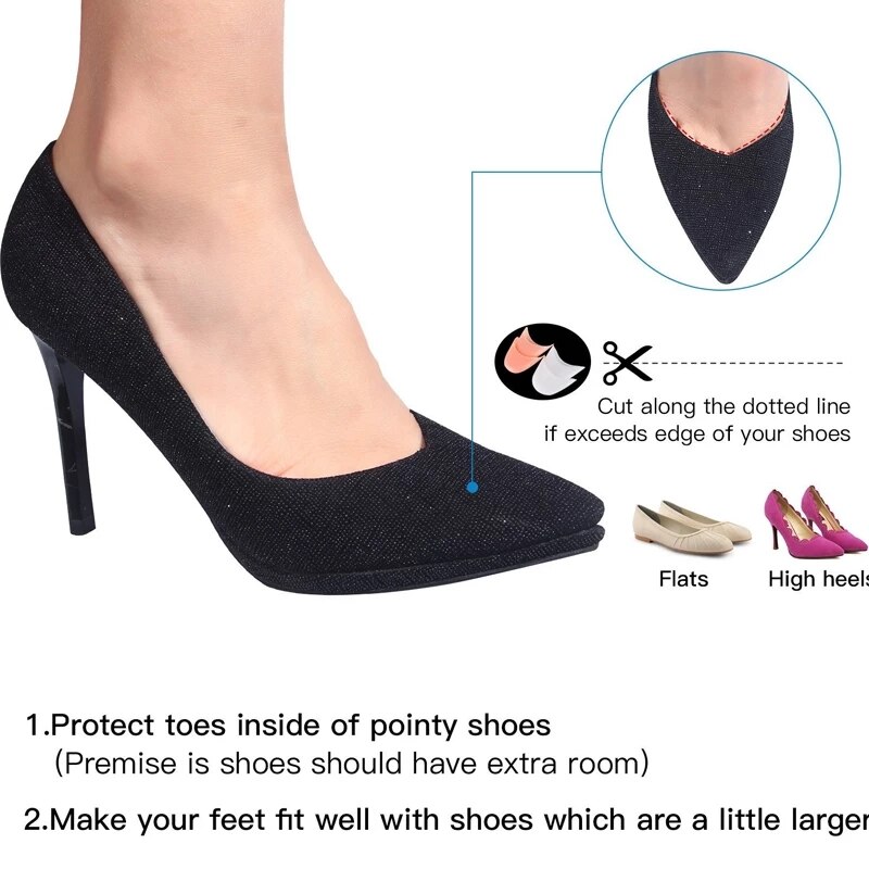 4 stk= 2 par tåpuder balletbøjler sko beskytter hallux valgus orthotics silikone pude gel indlæg fodpleje pedicure