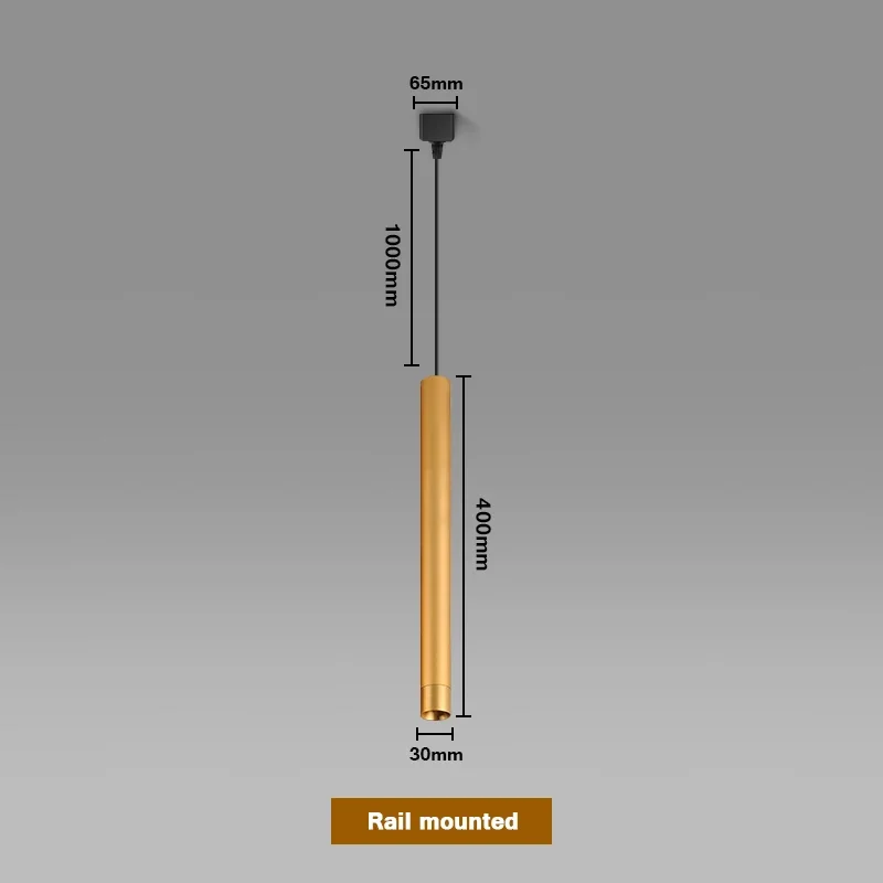 Luz de pista led luzes ponto cob lâmpada ferroviária 220v 110v luzes pingente teto loja roupas sala estar barra pendurado decoração iluminação: Luz amarela / 10 W / CINZA