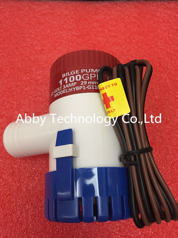 100% bilge pump 12v 1100gph 12VDC rule water pump used in boat seaplane motor homes houseboat