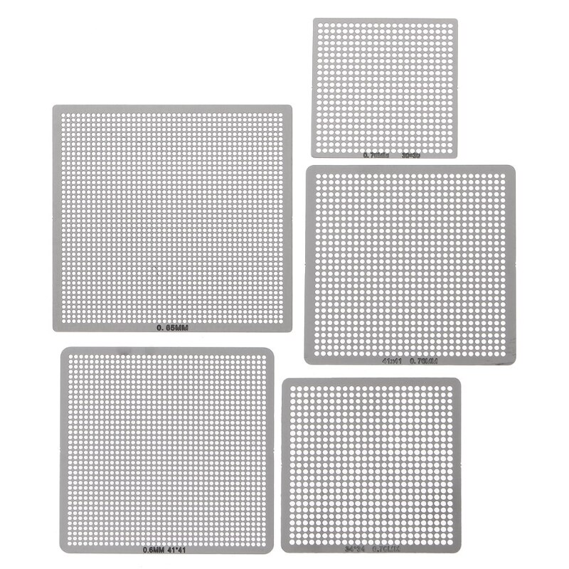 27Stck BGA Schablonen Universal- Direkt Beheizte Schablonen Für SMT SMD Chip Rpair LS'D Werkzeug