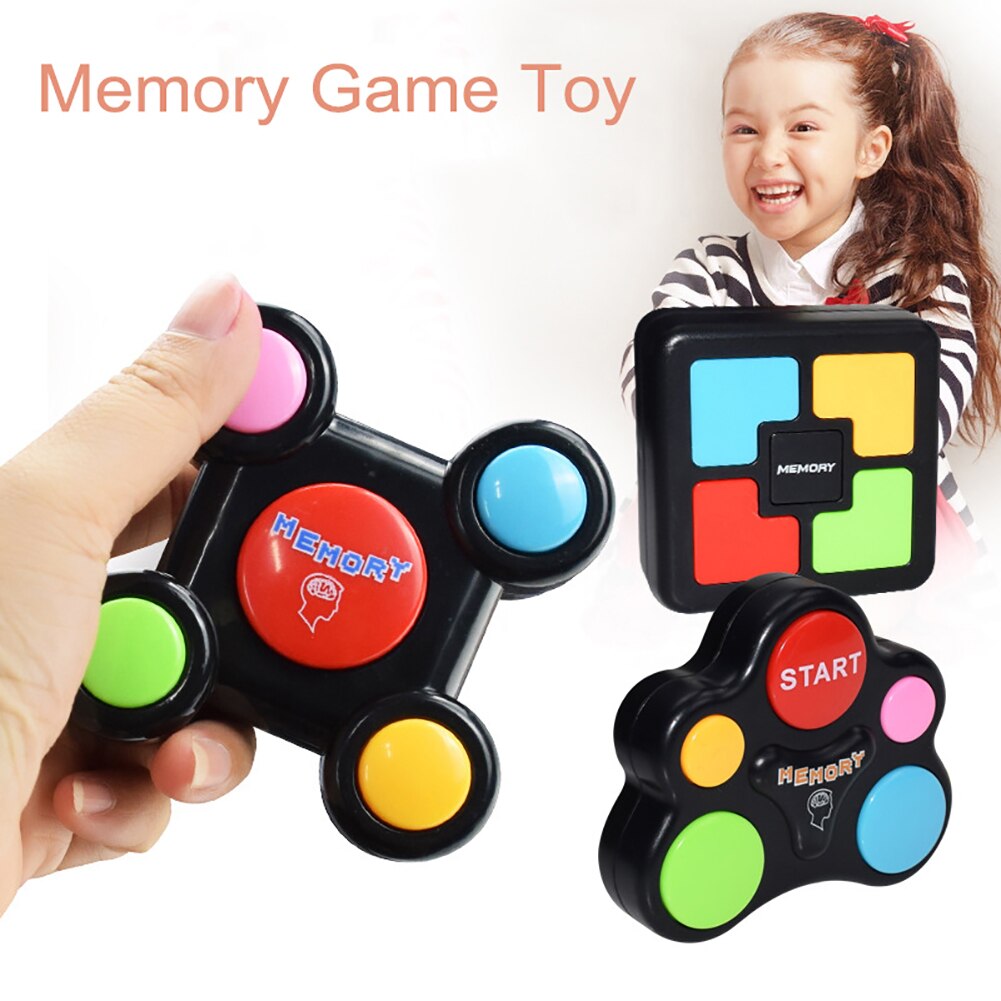 Memory Training Toys Game Lights and Sounds Repeat My Flashing Souptoys Electronic Console Puzzles Anti-Stress Toy
