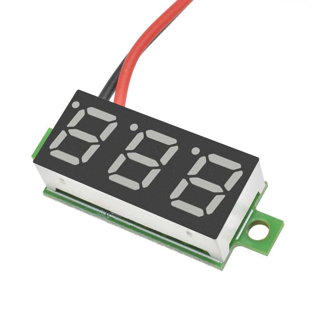 Dc 3.5-30v 2 leder 0.28 tommer mini digital spændingsmåler detektormåler led voltmeter panel voltmonitor tester til bil bil