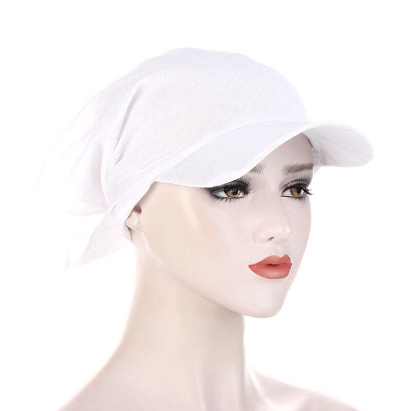 Turban fyrkantig halsduk hatt tryck blommor knyt knut tillbaka bomull baseball keps justerbar dam huvudduk solskydd hatt: 2