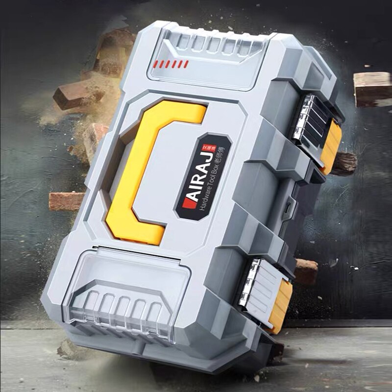 Household maintenance tools portable electrician box multi-function three-layer folding hardware tool box car storage box