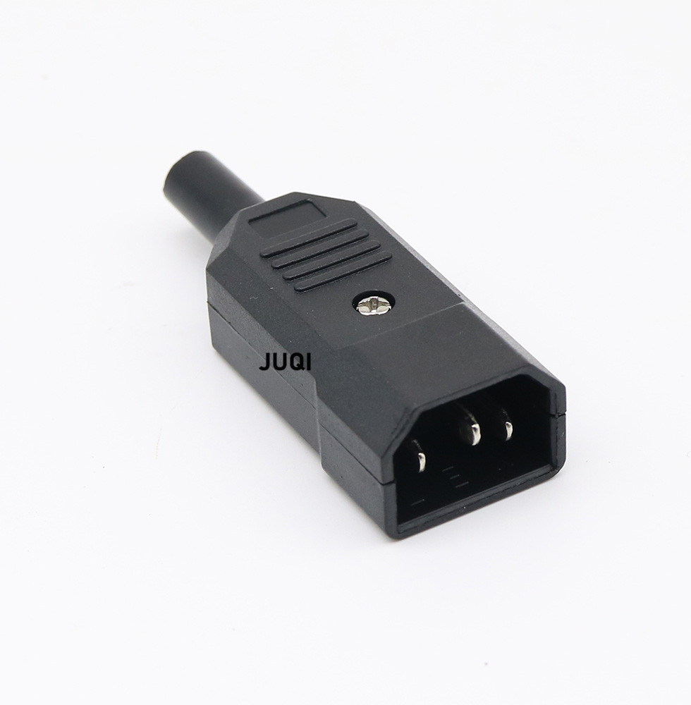 Docking Plug IEC320 10A 250V Black Male female docking Plug Con... – Vicedeal