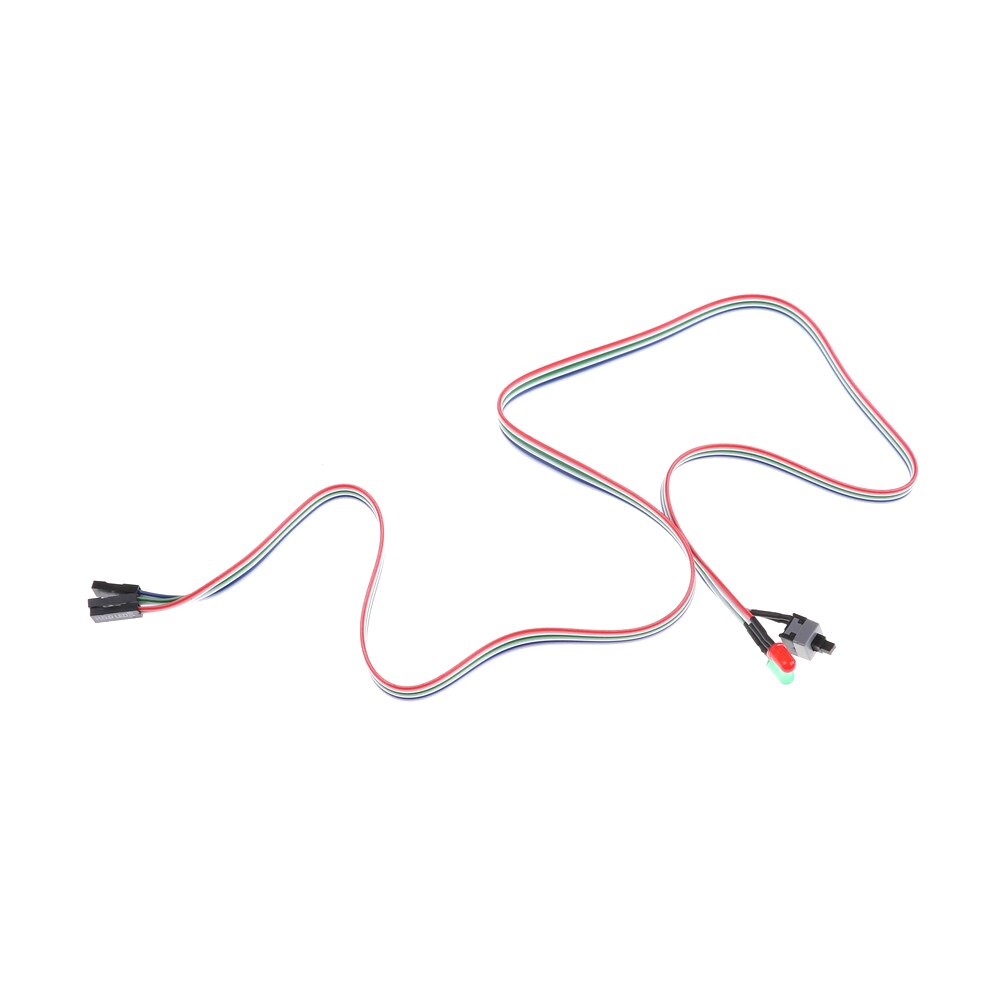 68cm Desktop Computer PC Case ATX Power On Reset Switch Cable With HDD LED Light