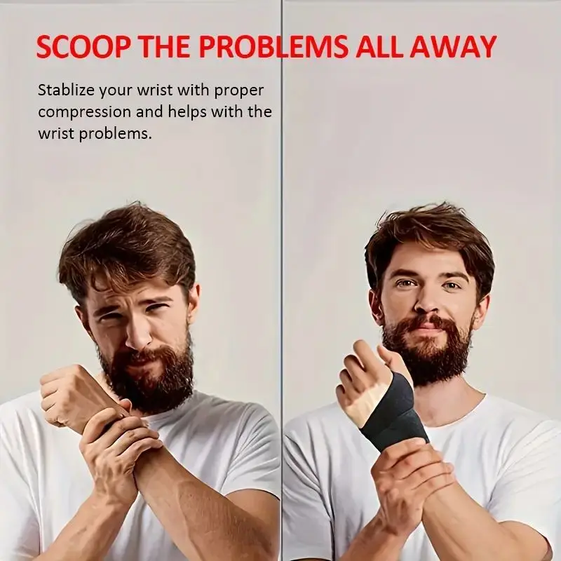 Regulowany stabilizator nadgarstka idealny dla kobiet i mężczyzn, opaska podtrzymująca, orteza na zespół cieśni nadgarstka, odpowiednia do fitnessu, na prawą i lewą rękę.