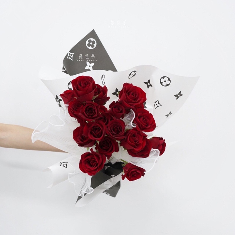 10pcs/lot Valentine's Day Flower Wrapping Paper Kraft Papers Handmade Craft DIY Origami Decorative Paper