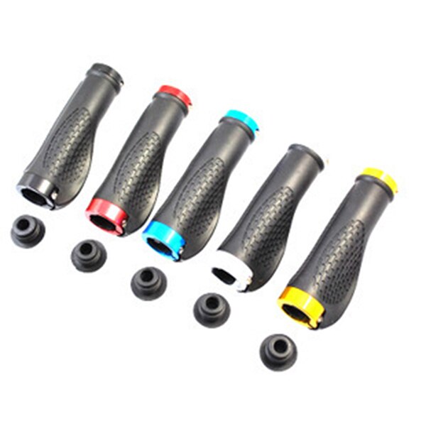 Ergonomic MTB Road Bicycle Grips Cycling Skid-Proof Grips Anti-Skid Rubber Mountain Bike Lock On Bicycle Handlebars SEC88