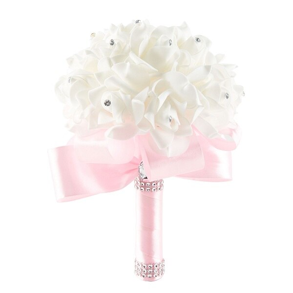 Dressv meilleur Rose perlé Bouquet de mariage fleurs plus de couleurs pour les Bouquets de mariée de mariage: Pink