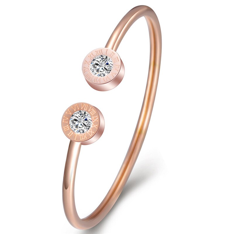 ZORCVENS 2022 Stainless Steel Bracelets Bangles 3 Color Cuff Bracelets for Women Jewelry: 83545