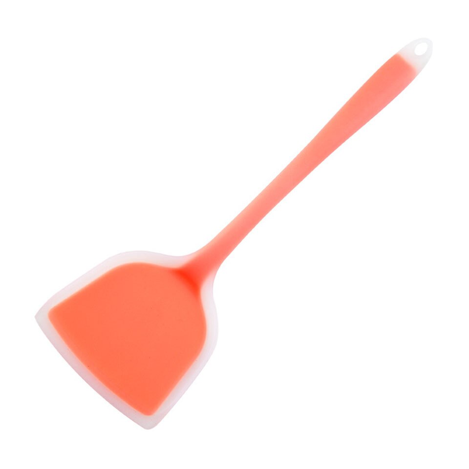Espátula Flexible de silicona para hornear 600 ° F, de goma antiadherente, resistente al calor, para cocinar en la cocina: Orange