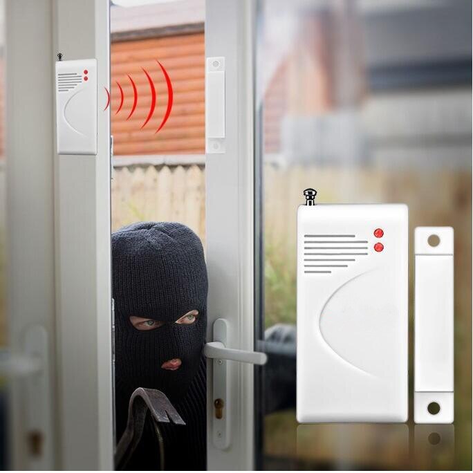 Wireless Door Home Alarm System Security IP Camera Window Sensor for GSM SMS 433MHz DIY WiFi Photo Cam camaras de seguridad