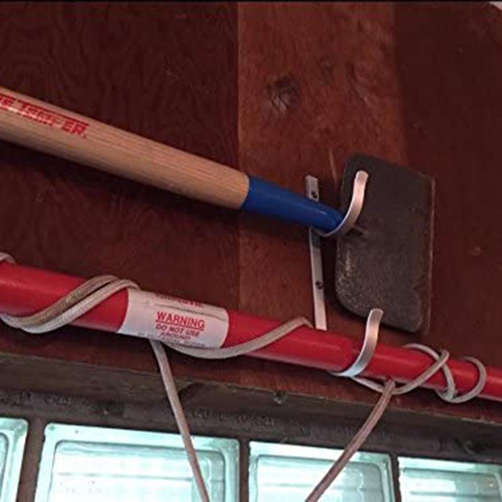 2PC Swimming Pool Pole Hook Advanced Aluminum Bracket Set Aluminum bracket F@