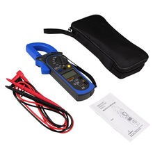 Digital clamp multimeter st -201 true rms lcd multifuction ohm dc ac voltmeter ac ammeter data tester