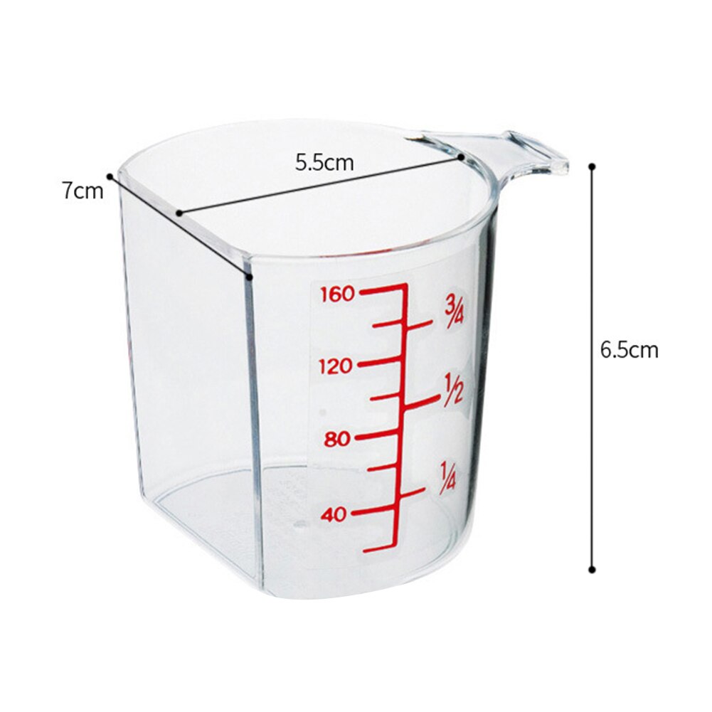 Rijst Maatbeker Herbruikbare Meetinstrumenten Voor Diy Bakken Keuken Accessoires 160Ml Plastic Praktische Koken Tool