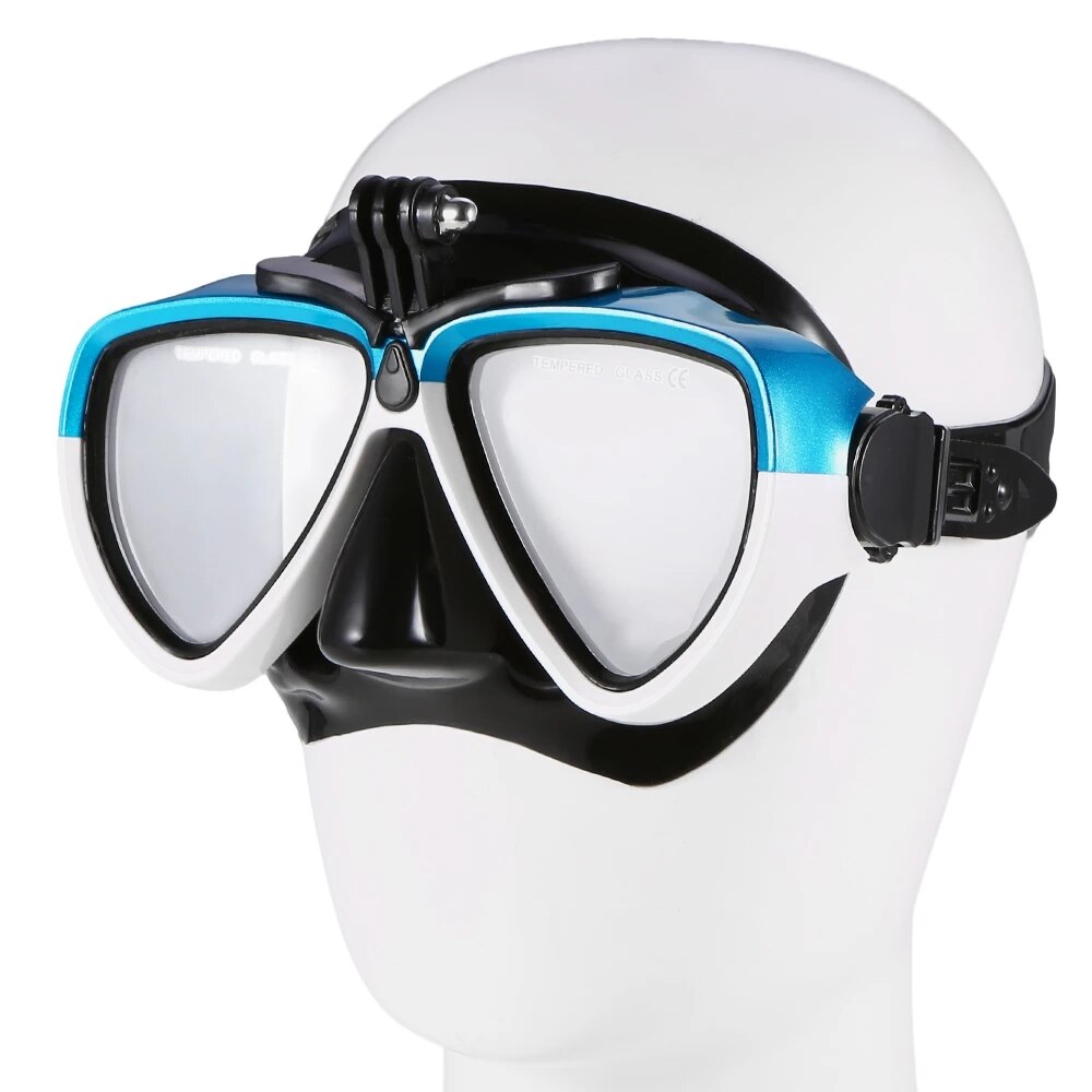 Professionele Duikbril Scuba Snorkel Zwemmen Goggle Droog Snorkel Buis Set Mannen Vrouwen Anti-Fog Bril Met Camera Gopro houder
