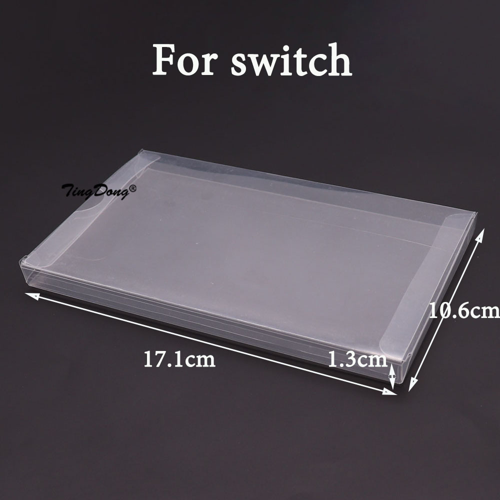 Boîte de jeu transparente en plastique l'horloge, étui de protection, jeux CIB, N64 Go, GBA, GBC, SNES, AnjSwitch, PS5, PS4, PS3, PS2, 20 pièces: Rouge