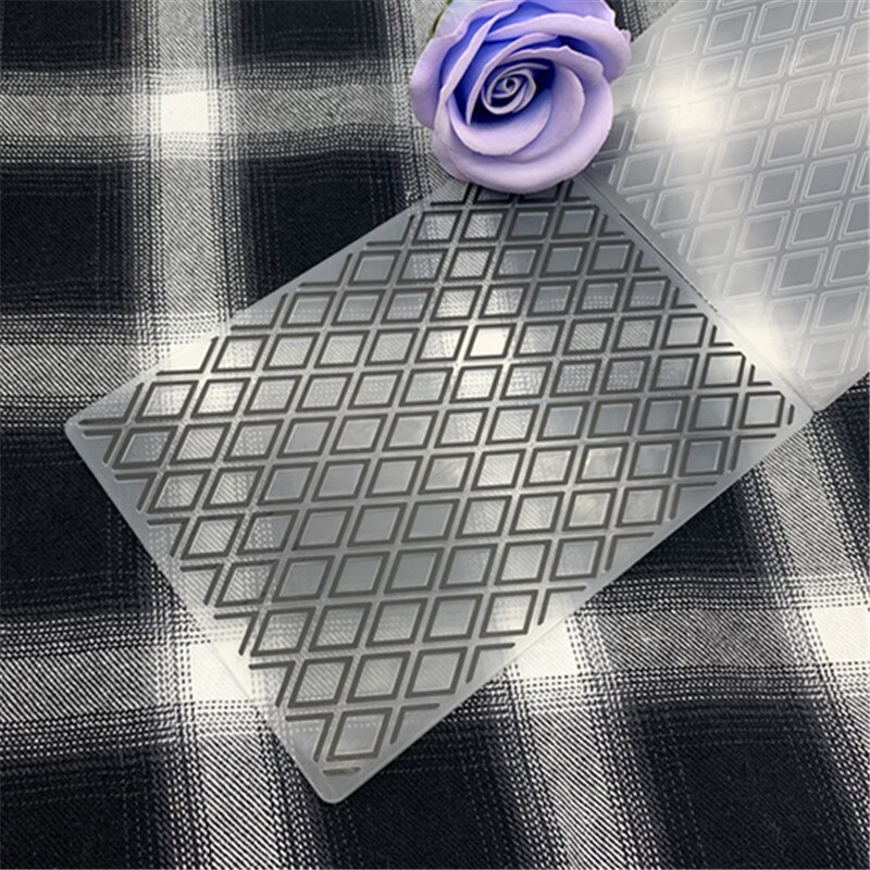 Diamond grid pattern fence pattern DIYplastic embossed folder, used for scrapbooking paper model/card making decoration supplies