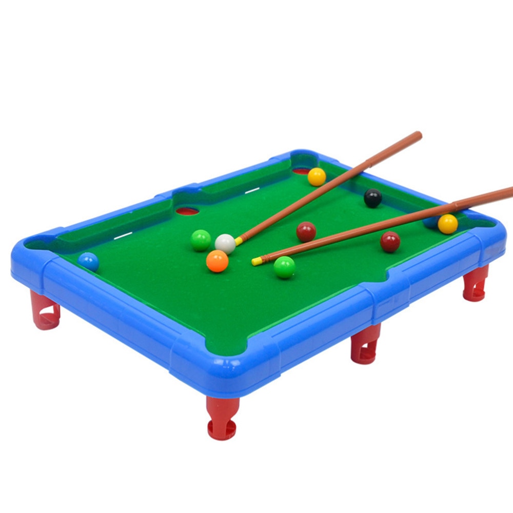 Mini Tabletop Pool Set Miniature Billiard Table Snooker Game Indoor Outdoor Game Kids Adults(Random Color)