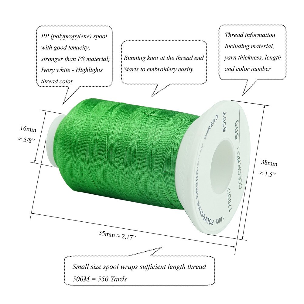 Simthread 30 Brother Color Machine Embroidery Thread Polyester for Brother/Babylock etc Sewing Embroidery Machine