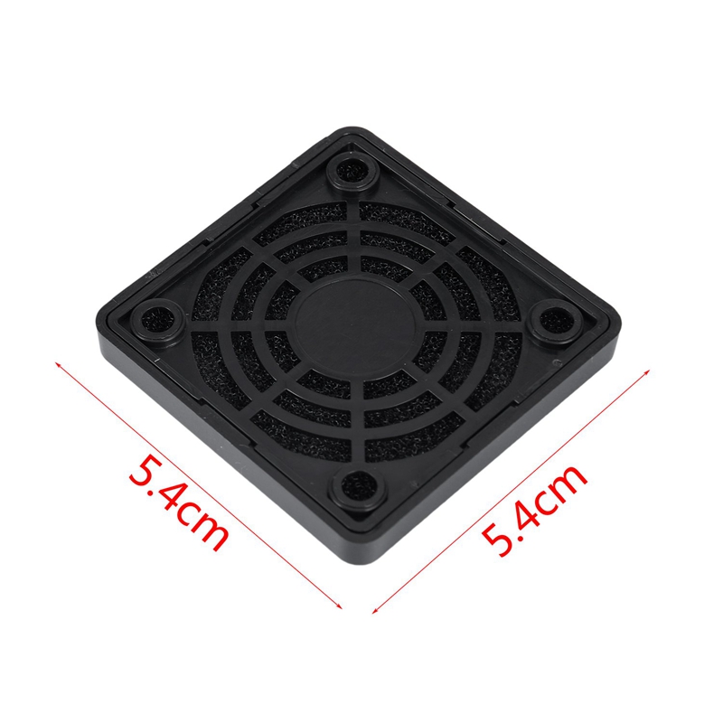 4 stück staubdichte staubfilter-schutzgitterabdeckung für 50mm gehäuselüfter