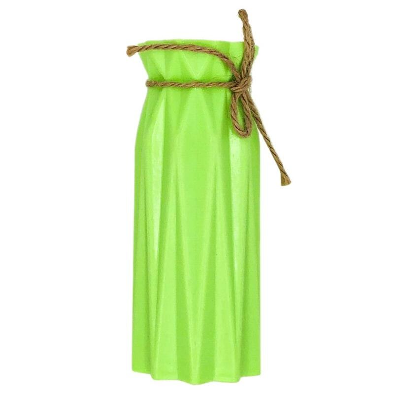 1pc plastique verre Vase blanc Imitation céramique Pot de fleur fleur panier fleur Vase décoration maison nordique décor: green