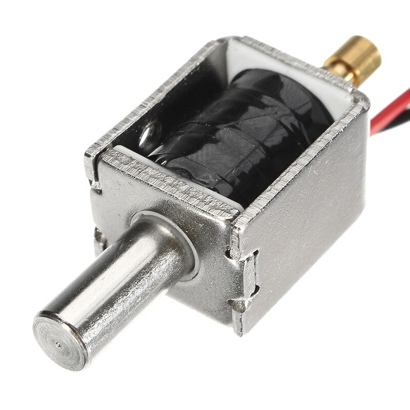 12V DC 0.43A Mini Electric Bolt Lock Push Pull Cylindrical Solenoid Lock 5mm Stroke Access Control Electric Electromagnetic Lock