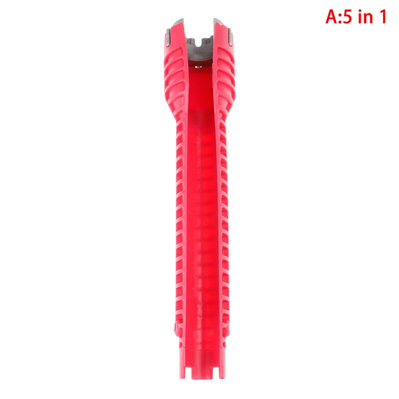 Flume Wrench Sink Faucet Key Plumbing Pipe Wrench 8 In 1 Anti-slip Kitchen Repair Plumbing Tool Bathroom Wrenches Sets: A